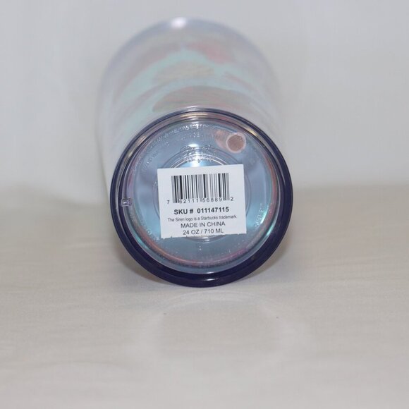 Starbucks Holiday Christmas 2023 Venti Tumbler Cup Reuseable Flower Straw NWT - Picture 8 of 8